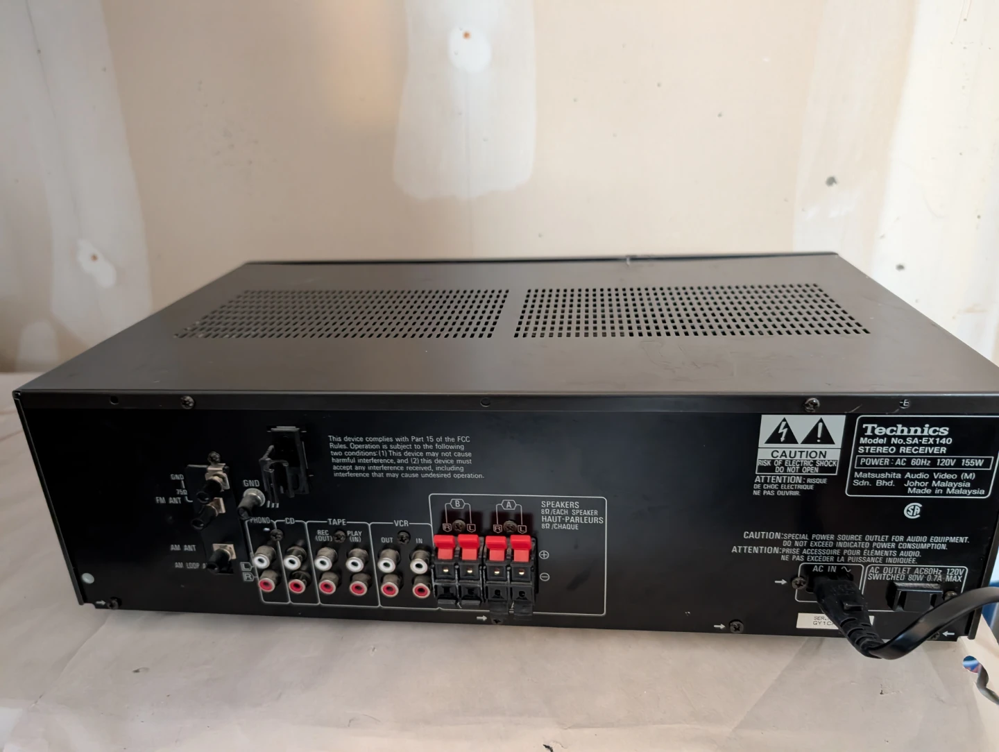 Technics SA-RX140 Stereo Receiver - photo 4
