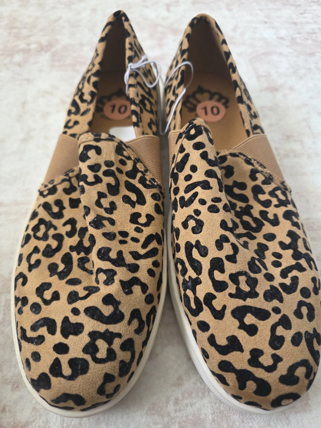 Women's Leopard Print Slip-On Sneakers Size 10 - photo 2