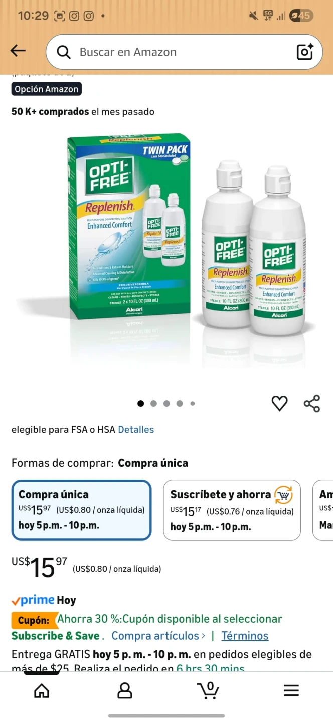 Opti-Free Replenish Multi-Purpose Disinfecting Solution Twin - photo 2