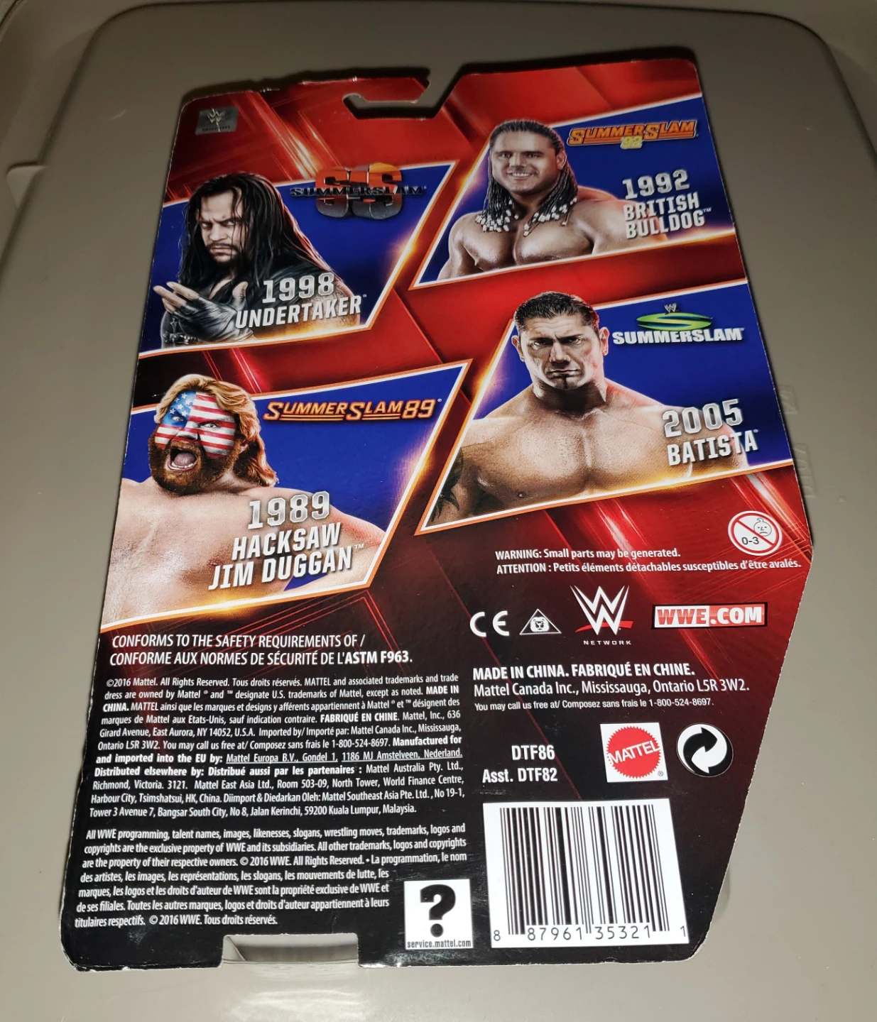 WWE SummerSlam British Bulldog Action Figure - photo 2