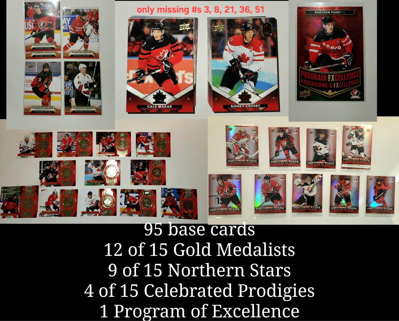 Pick Up x121 (no doubles) Team Canada Olympic Hockey Cards