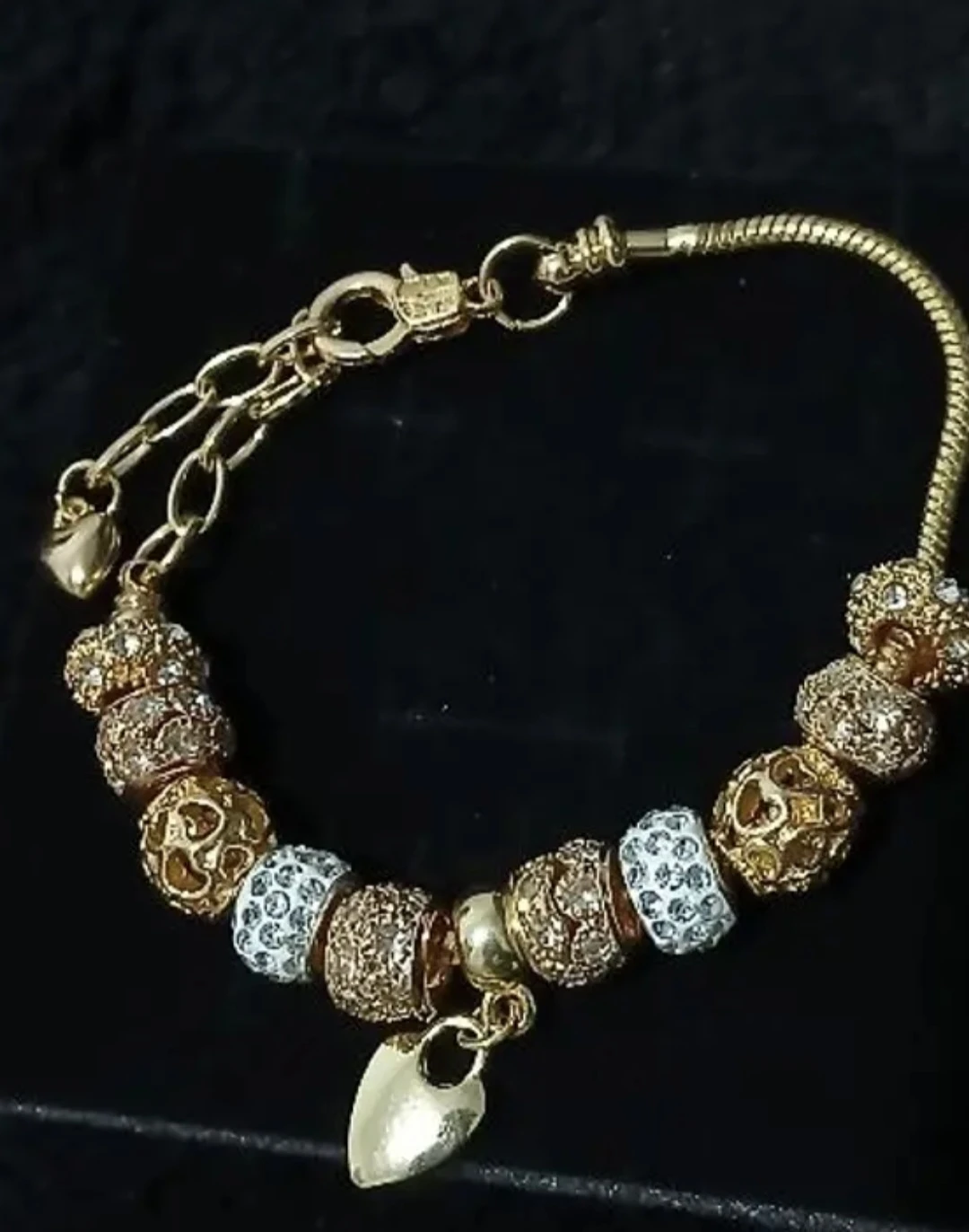 Gold Charm Bracelet 18-22cm - photo 3