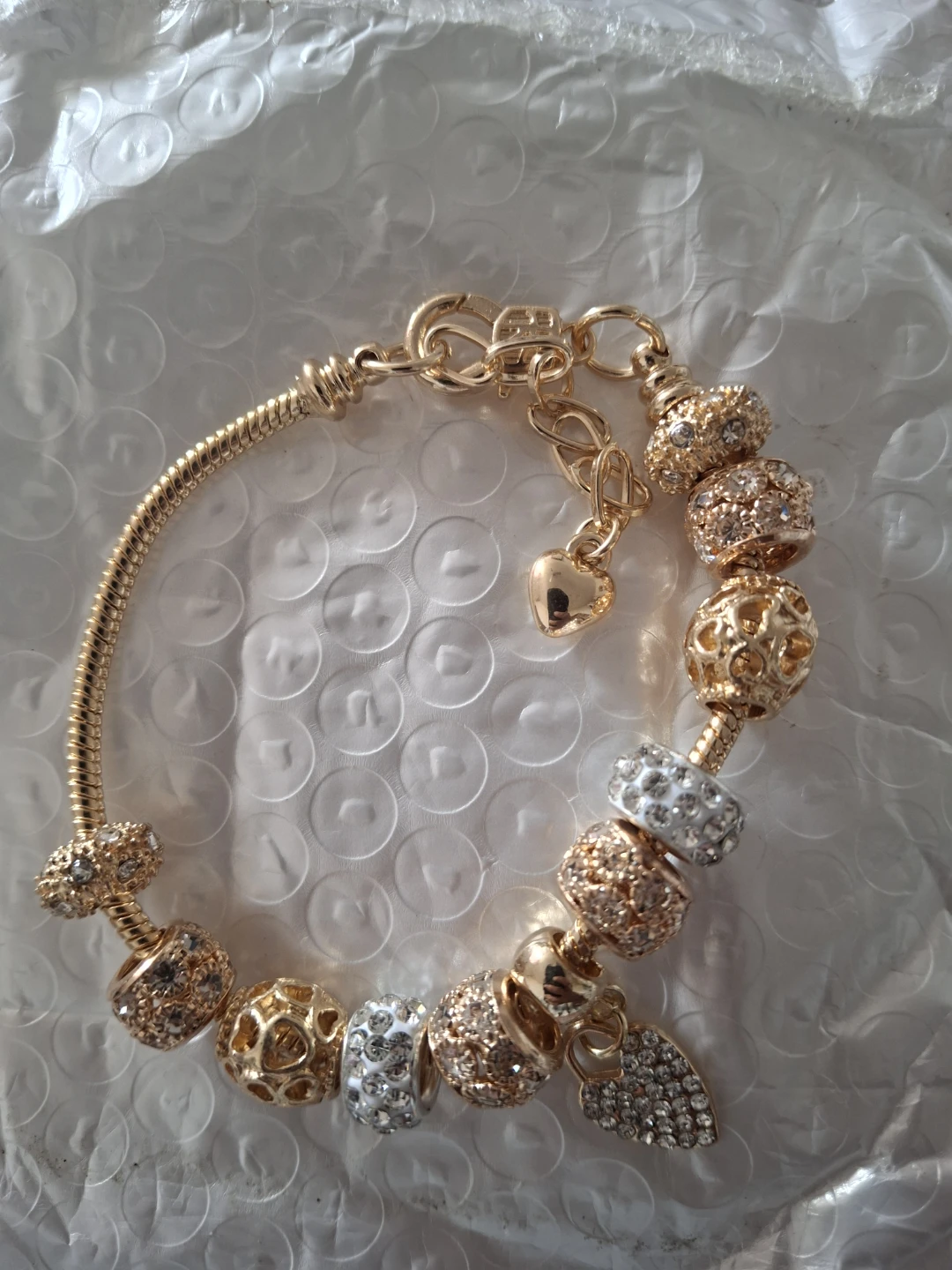 Gold Charm Bracelet 18-22cm - photo 4