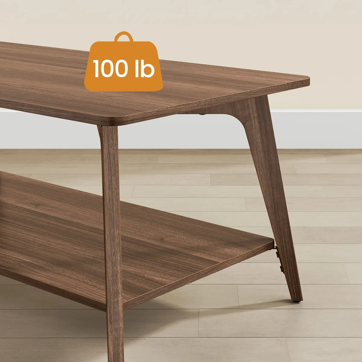 Brand New, in the box Wooden Coffee Table with Storage Shelf - photo 4