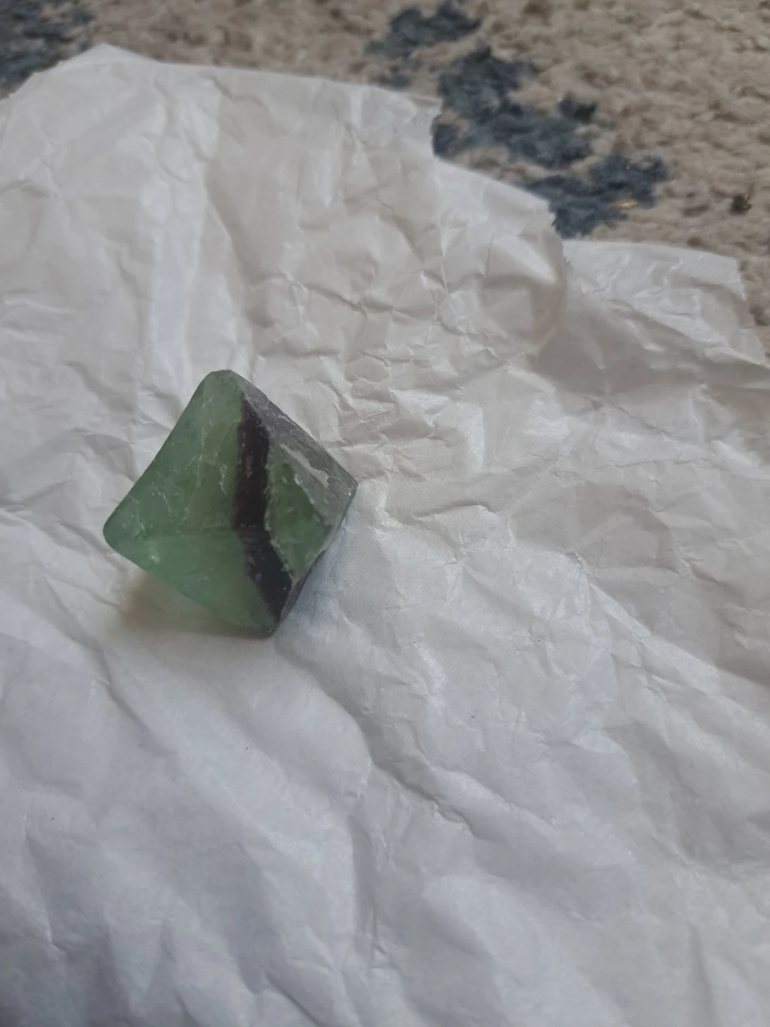 Green Fluorite Crystal