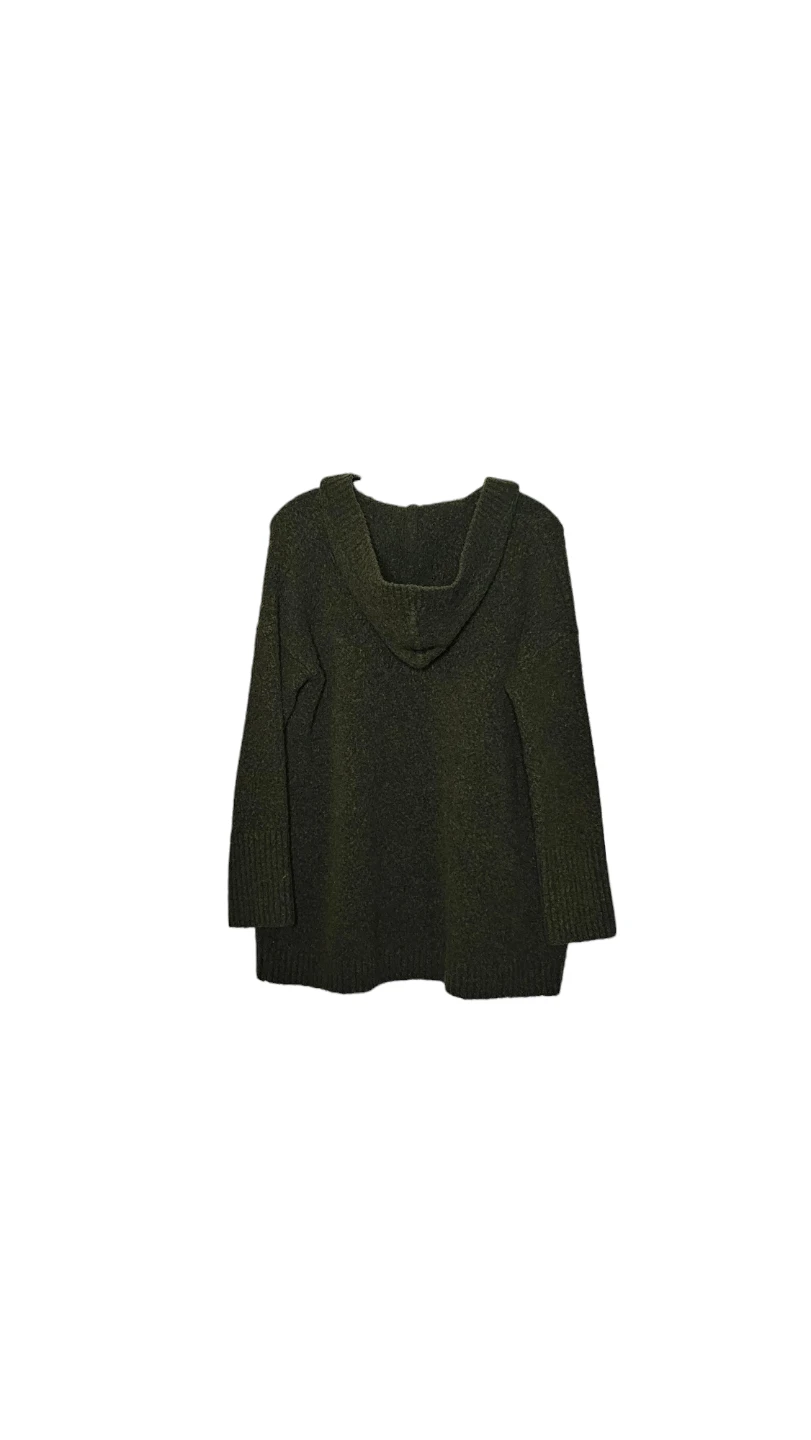 Rachel Zoe Green Wool Alpaca Blend Hooded Cardigan w Pockets - photo 2