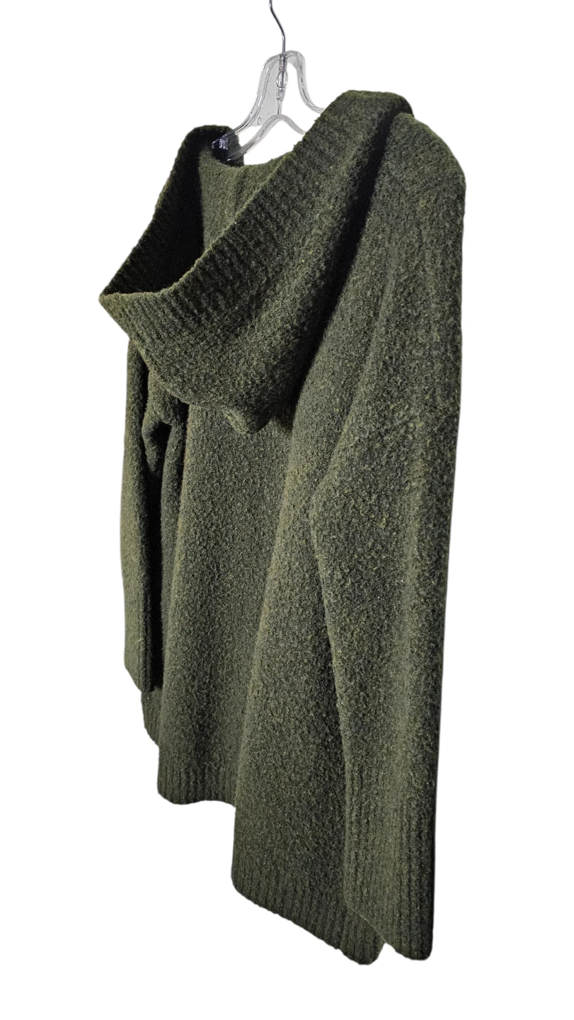 Rachel Zoe Green Wool Alpaca Blend Hooded Cardigan w Pockets - photo 3