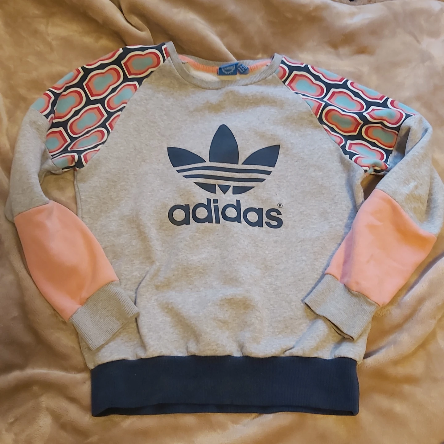 Adidas Crewneck Sweatshirt with Graphic Sleeves