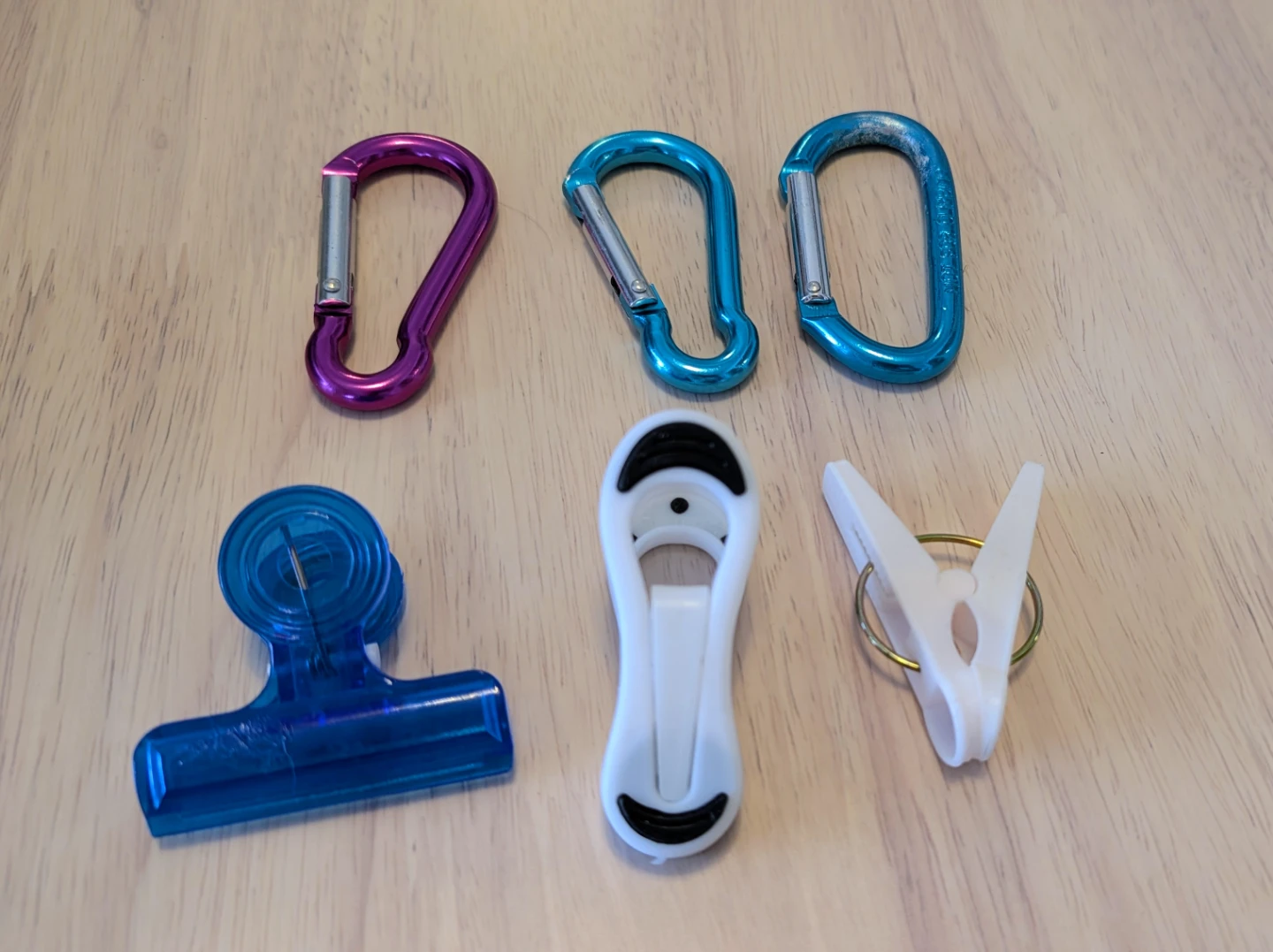 Assorted Carabiners and Clips