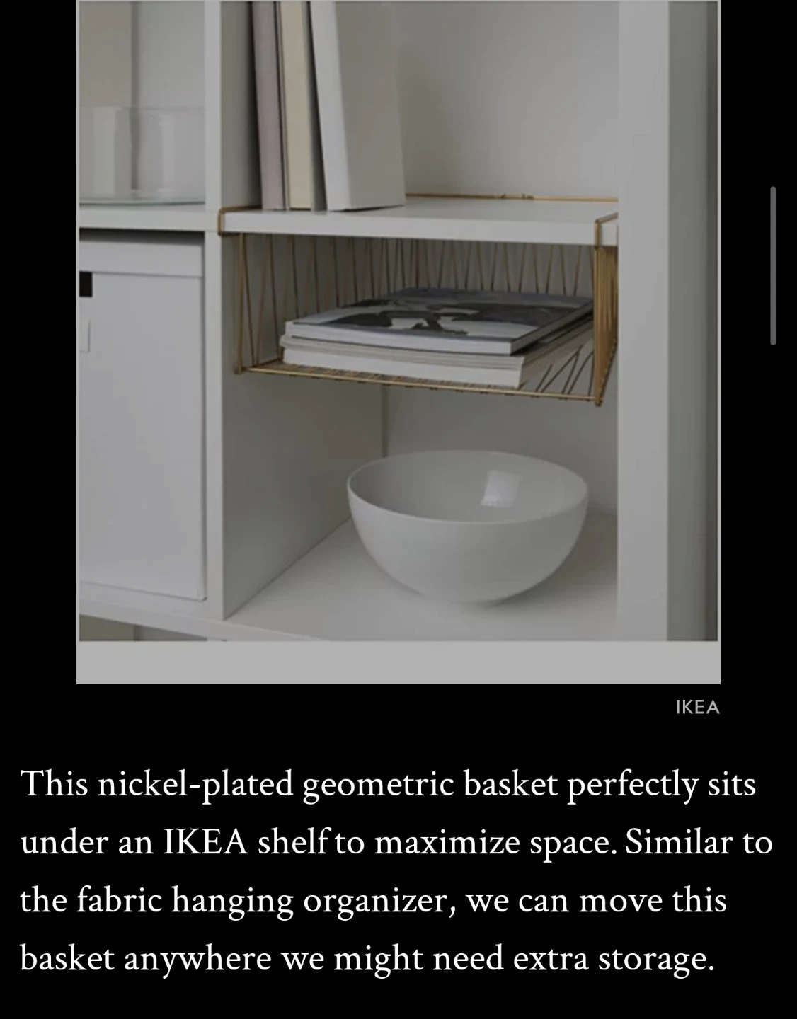 IKEA Nickel-Plated Geometric Basket ($15 each, total 3) - photo 2
