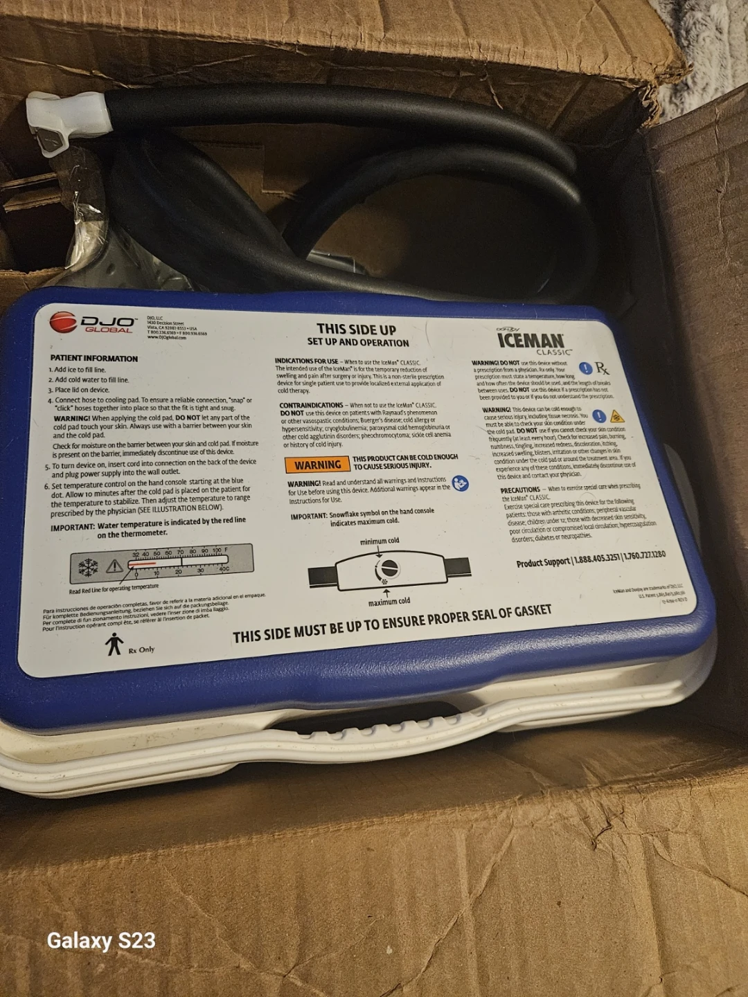 DJO ICEMAN Cold Therapy System with Pad