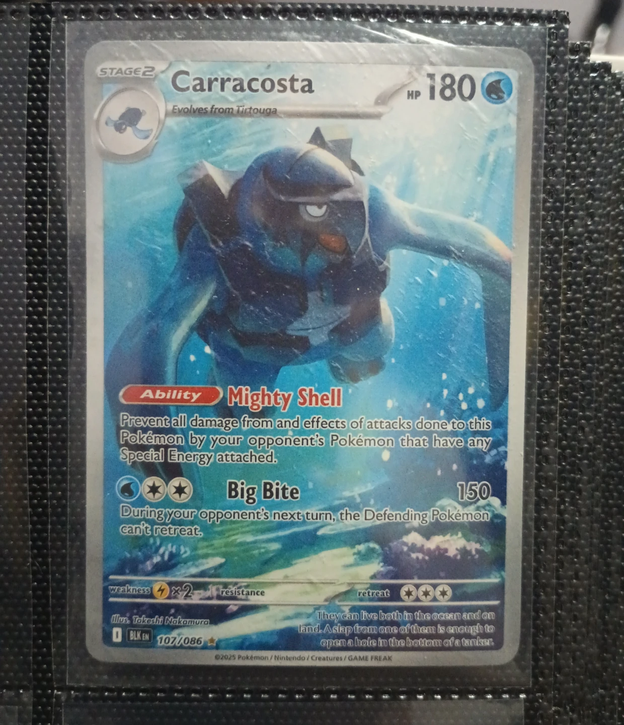 Pokemon Carracosta Stage 2 Trading Card 107/086