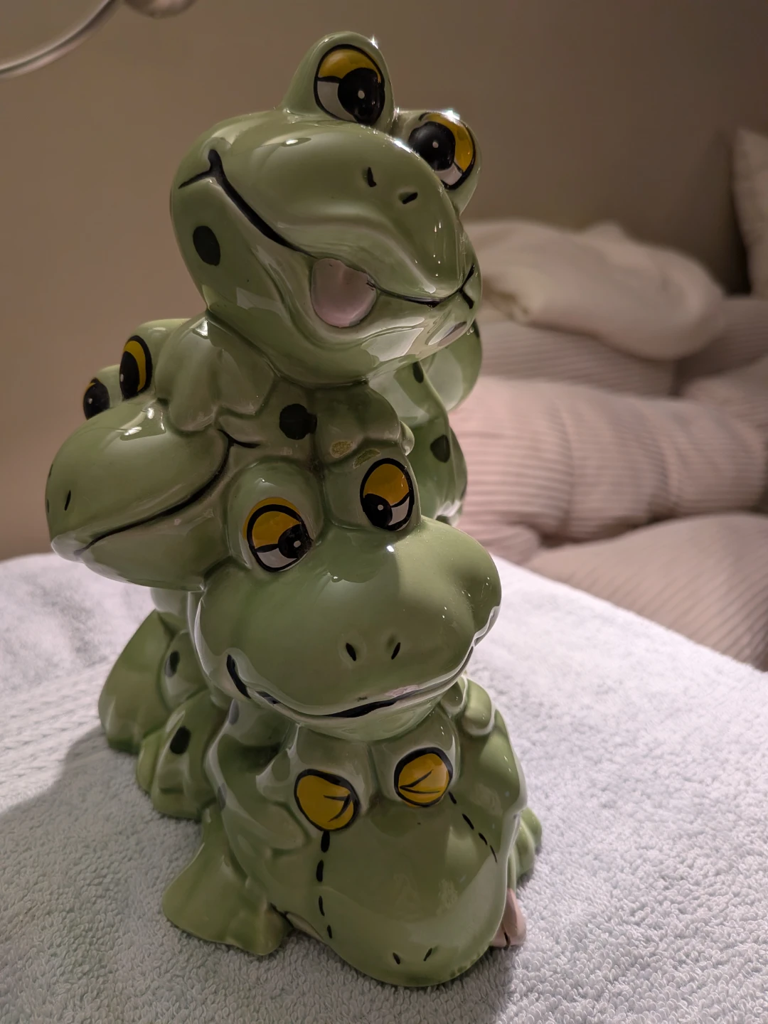 Stacking Frog Ceramic Piggy Bank - photo 3