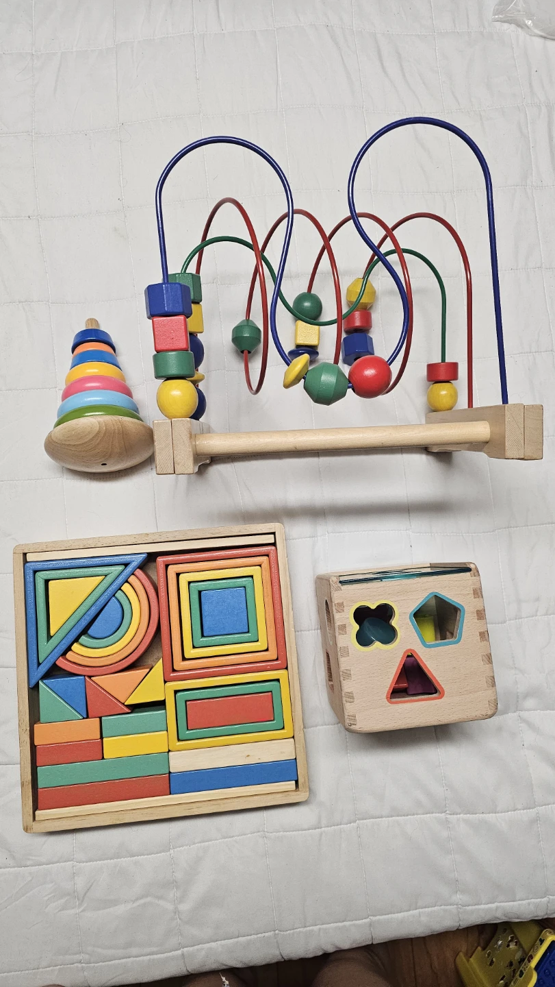 4 Educational Wooden Toy Set