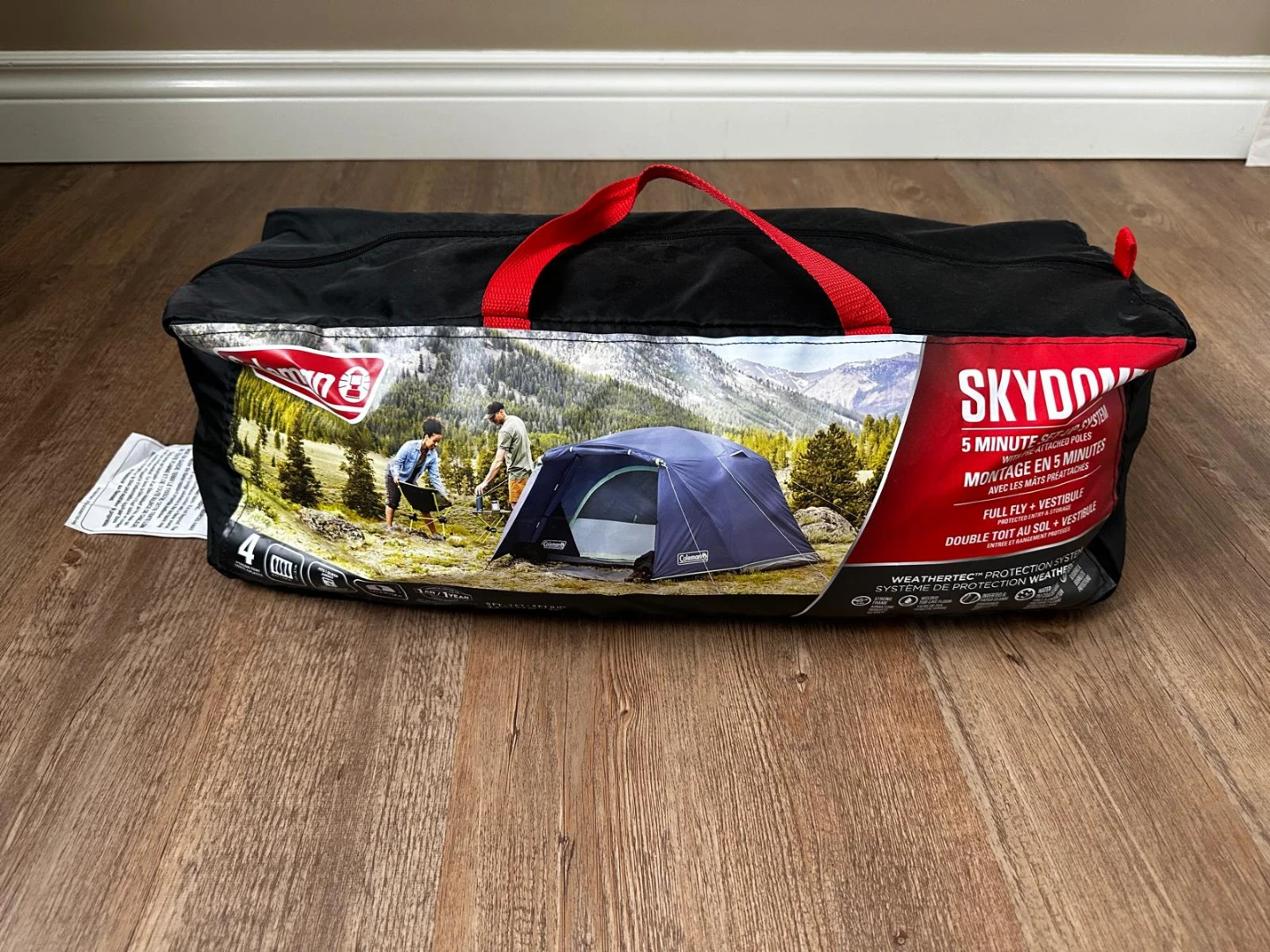 Coleman 4 Person Skydome Tent with Full Fly Sky Vestibule