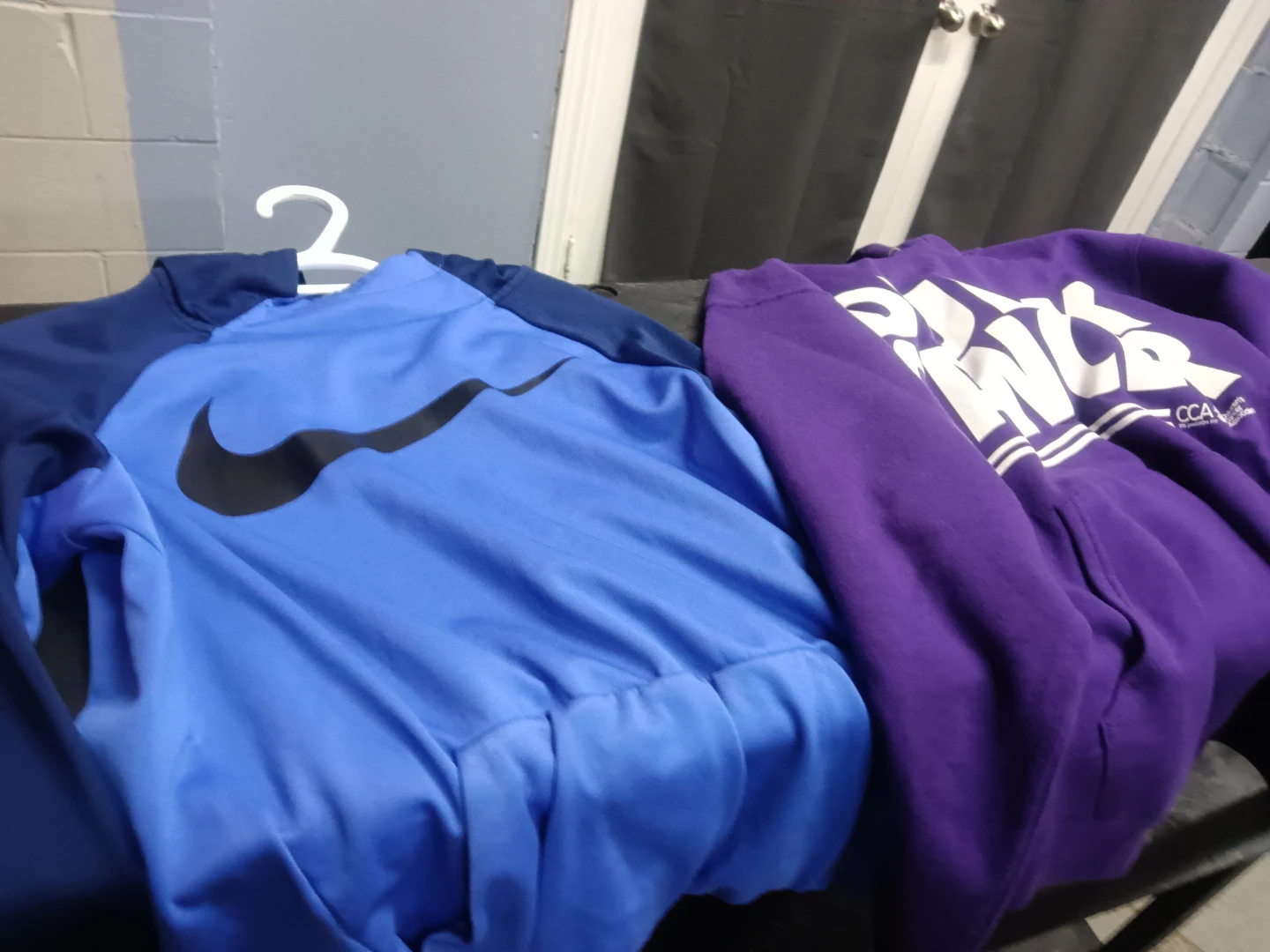 Nike Blue Jacket & Purple Dunk Cancer Hoodie - photo 2