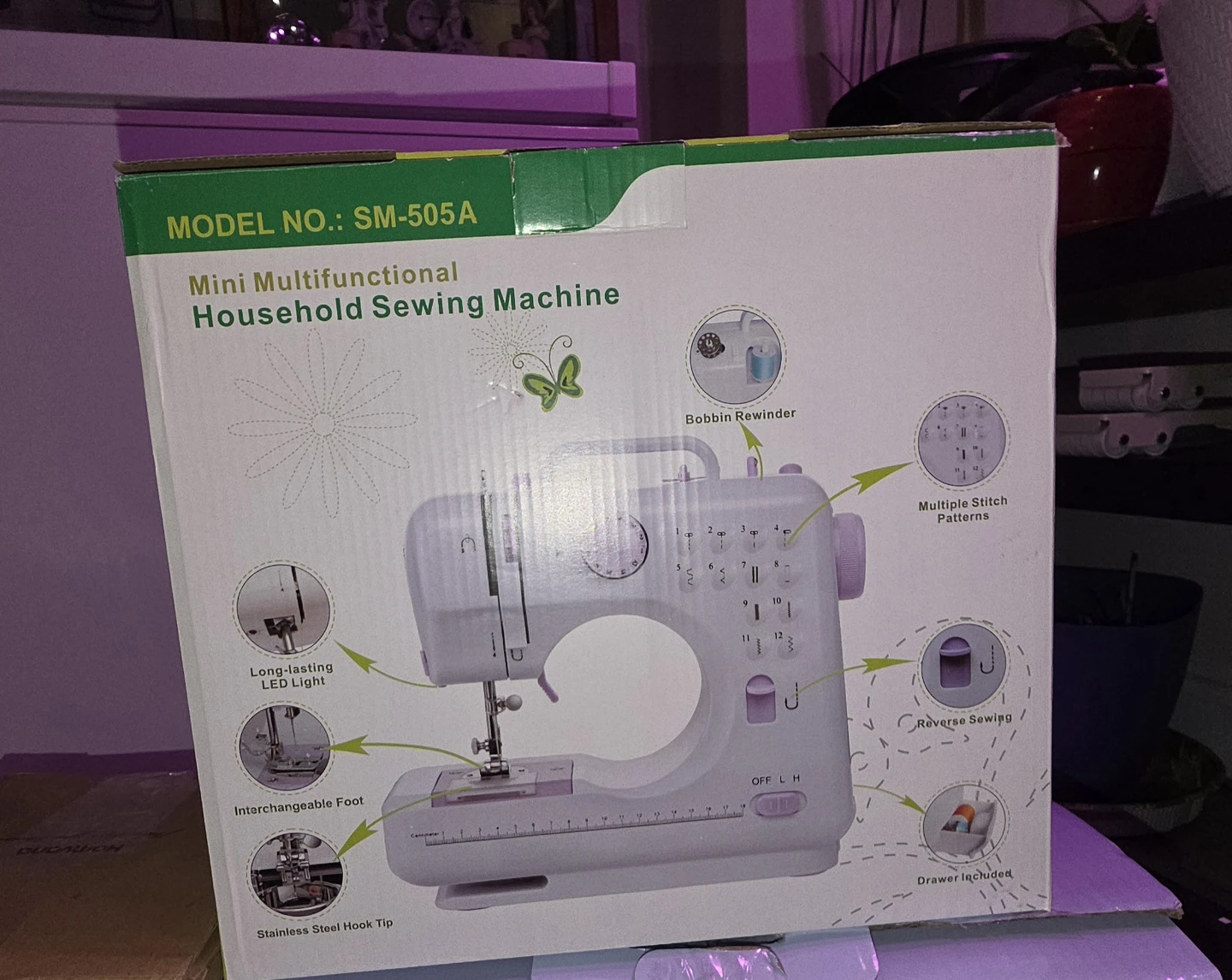 Mini Multifunctional Household Sewing Machine SM-505A