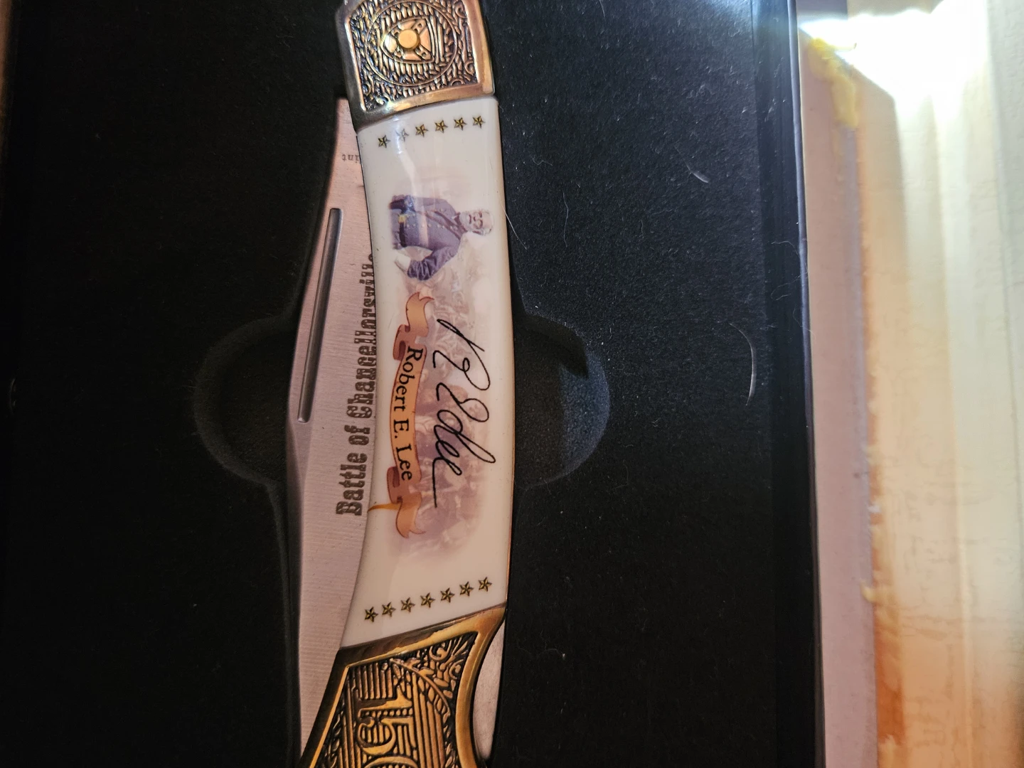 American Civil War Battle  Pocket Knife - Robert E. Lee - photo 3