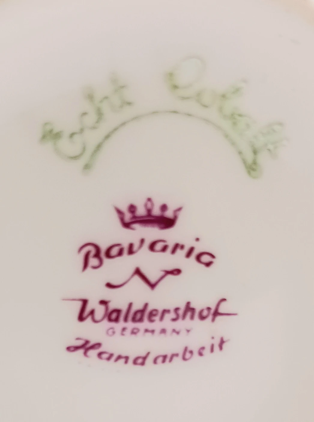 Vtg Handmade Bavaria Waldershof Vase - photo 5