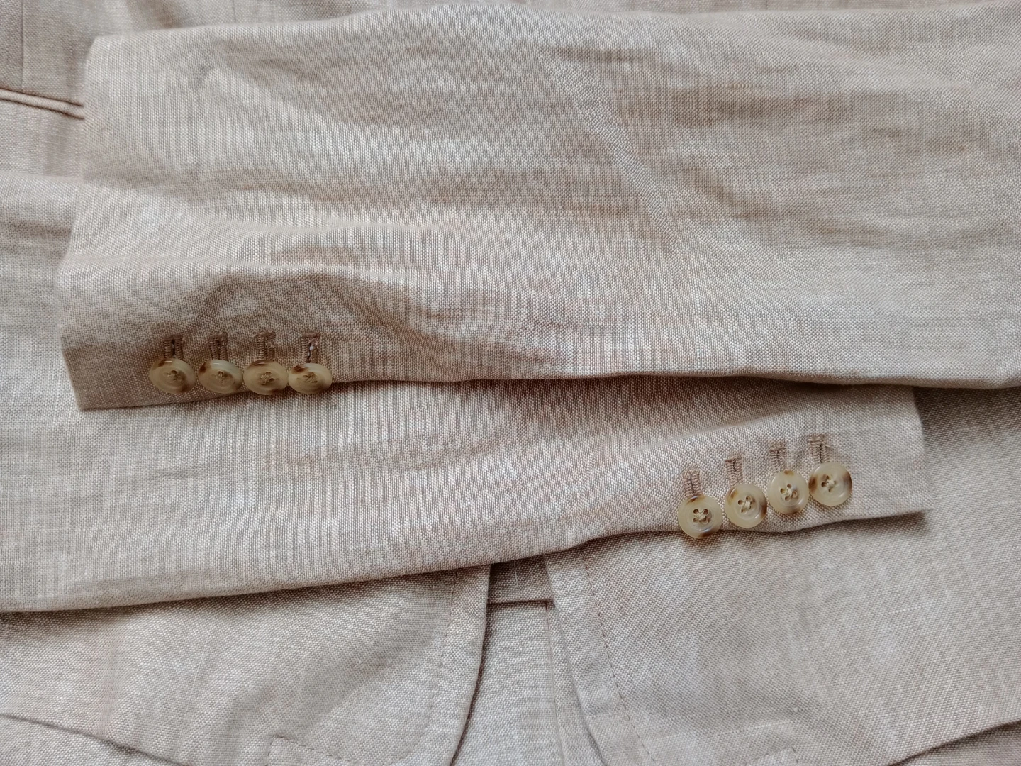J.Crew Women's Beige Linen Blend Blazer Size 12 - photo 4