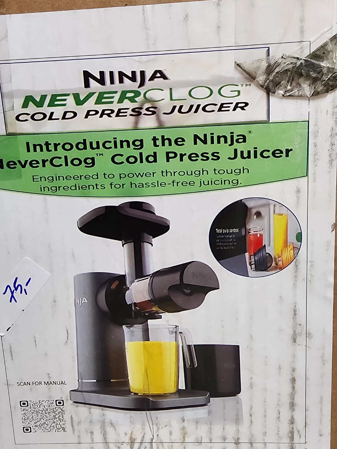 Ninja NeverClog Cold Press Juicer - photo 2