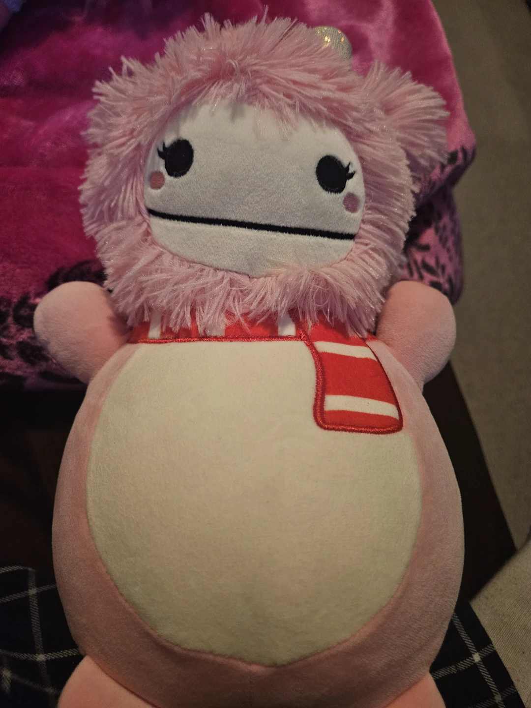 Pink plush squishmallow