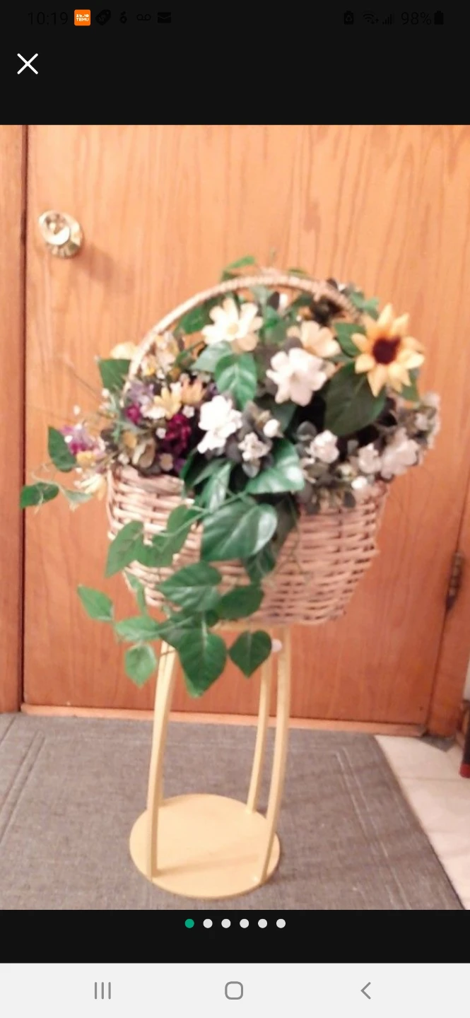Beautiful Large spring floral basket