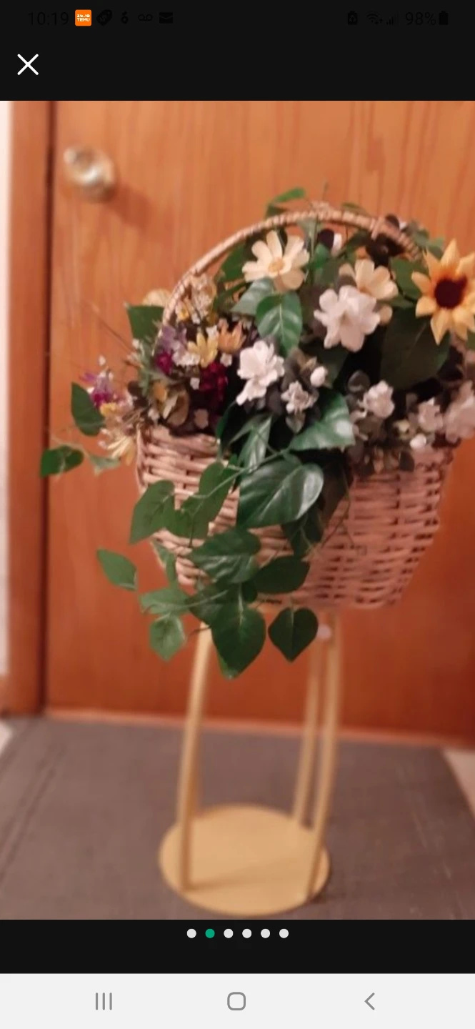 Beautiful Large spring floral basket - photo 2