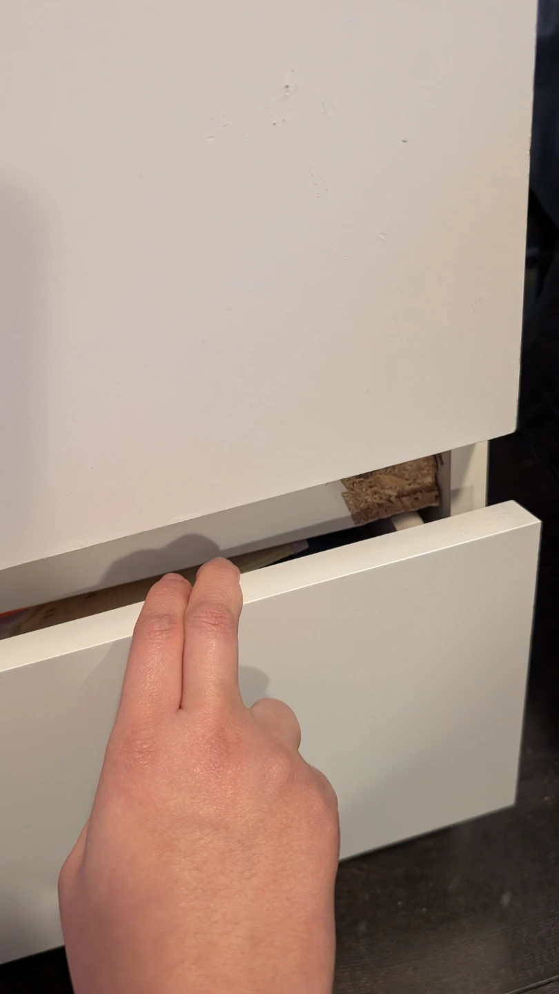 White 2-Drawer Nightstand (IKEA) - photo 2
