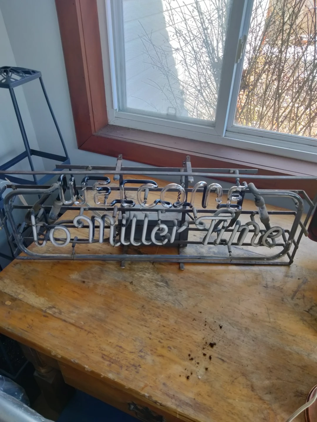 Antique welcome to Miller time neon - photo 2