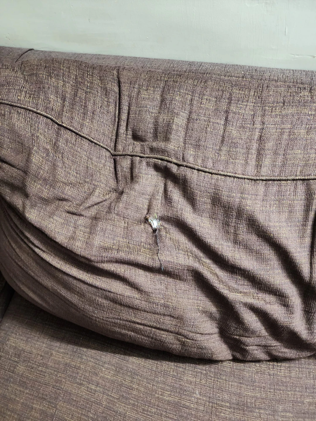 Brown loveseat sofa - photo 3