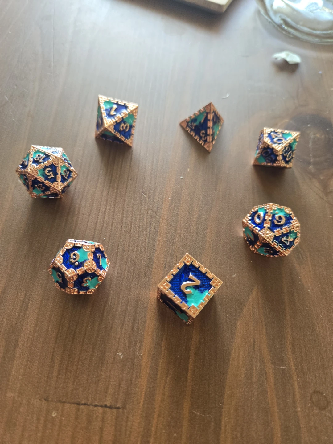 Metal Polyhedral Dice Set