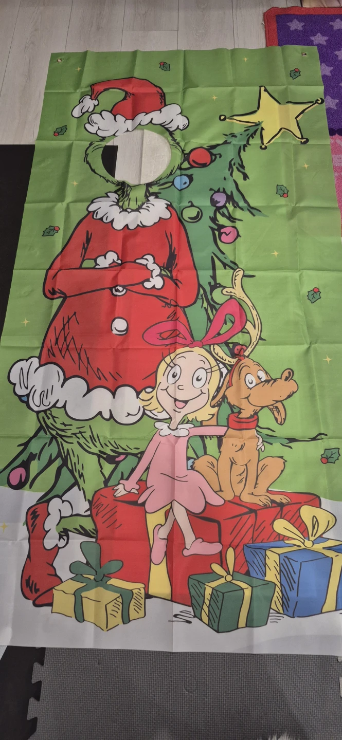 The Grinch Christmas Tapestry Banner