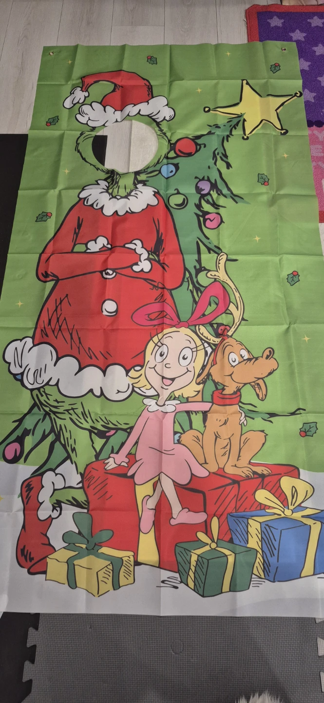 The Grinch Christmas Tapestry Banner - photo 2