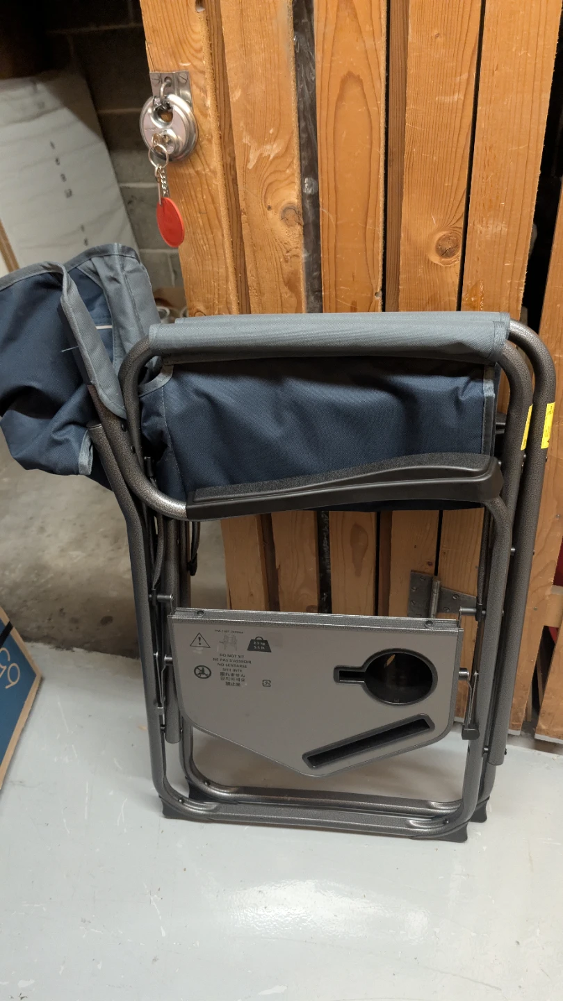 Outdoor Folding Camp Chair with Side Table - photo 4