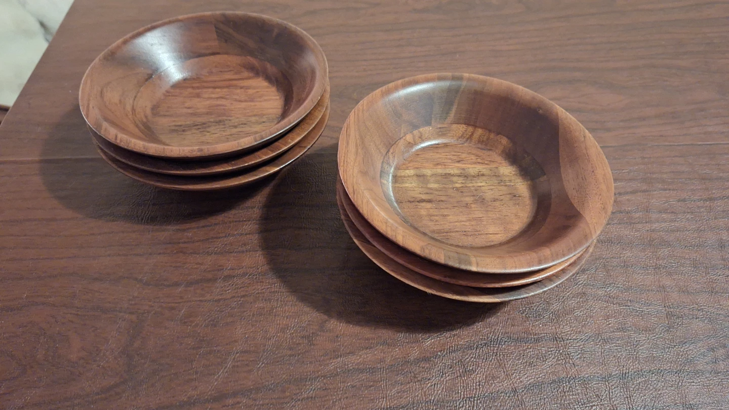 Set of 6 Wooden Bowls