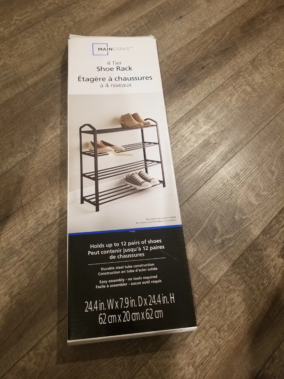 Mainstays 4 Tier Shoe Rack