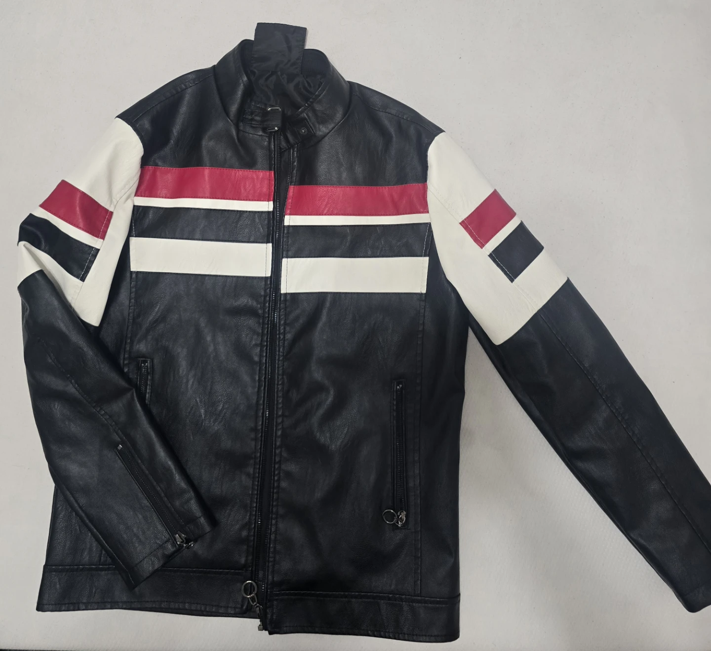 Men's PU Leather Jacket - Size S