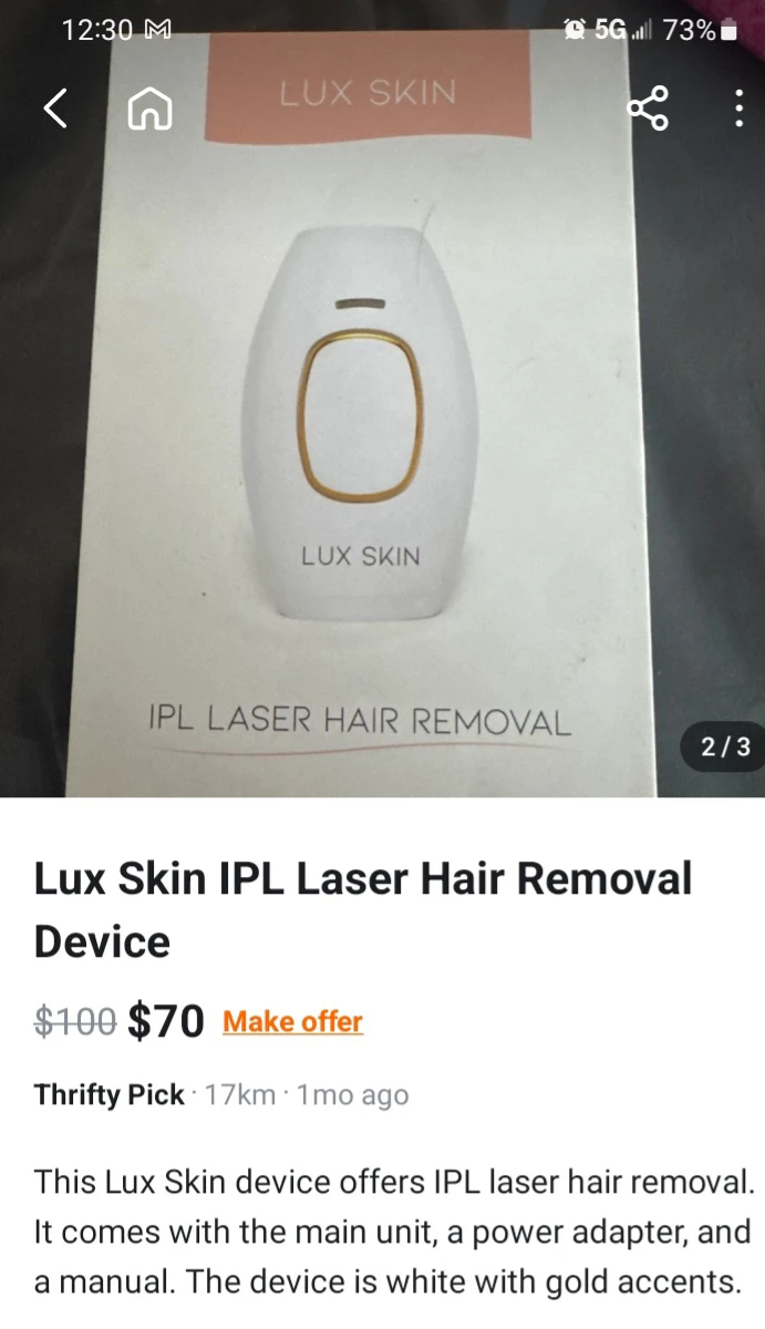 Lux Skin IPL Hair Removal Device - photo 3