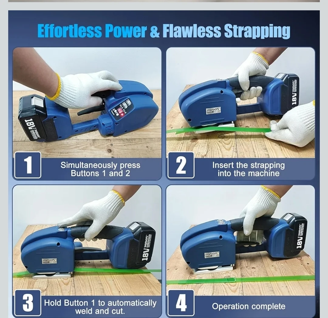 Swansoft 18V Cordless Strapping Tool - photo 2