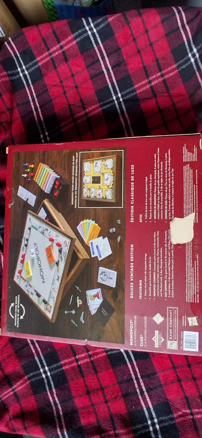 Wood Monopoly & Clue Deluxe Vintage 2-in-1 Game Collection - photo 2