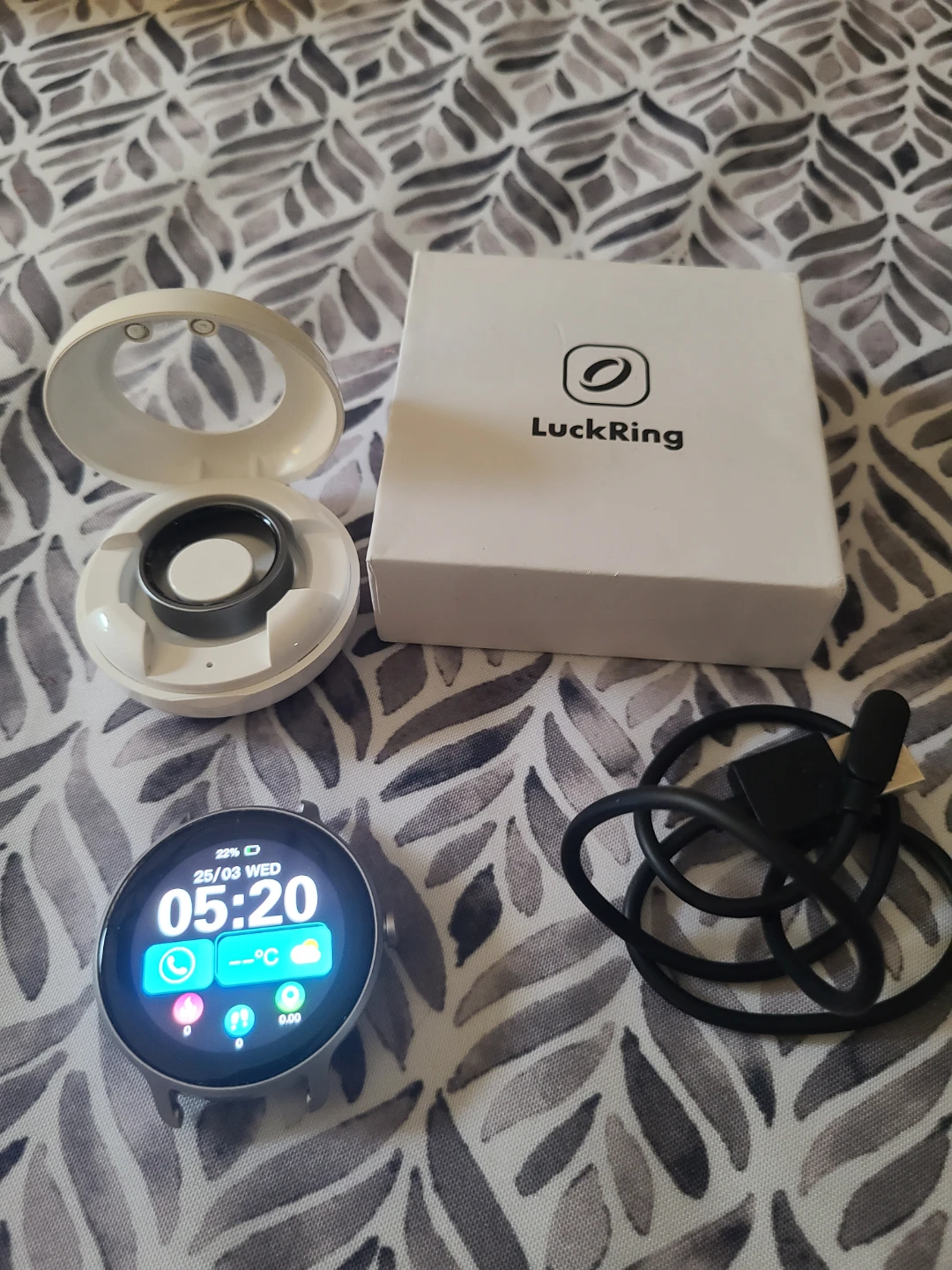 Smart watch and smart ring combo
