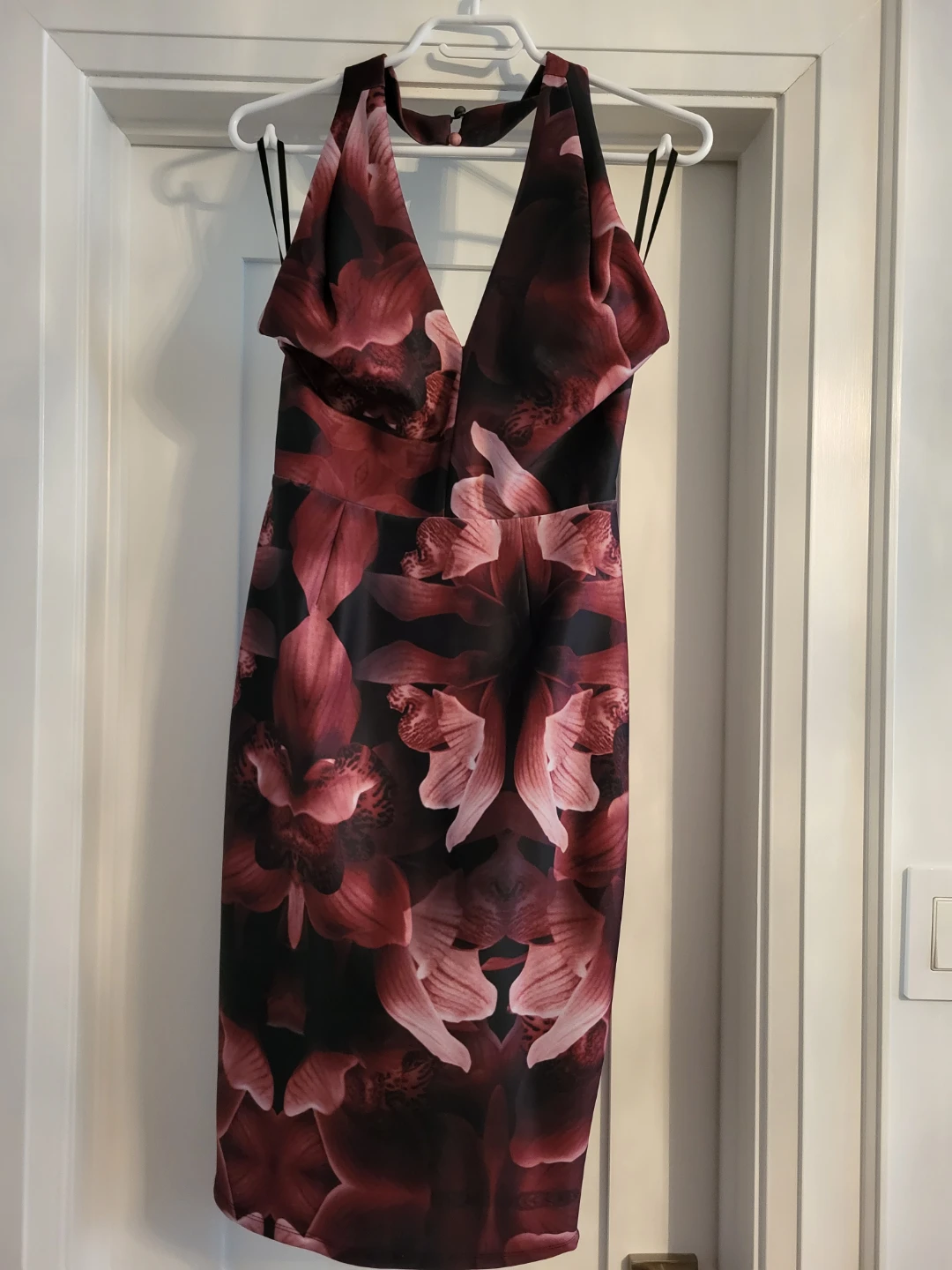 Floral Halter Neck Dress