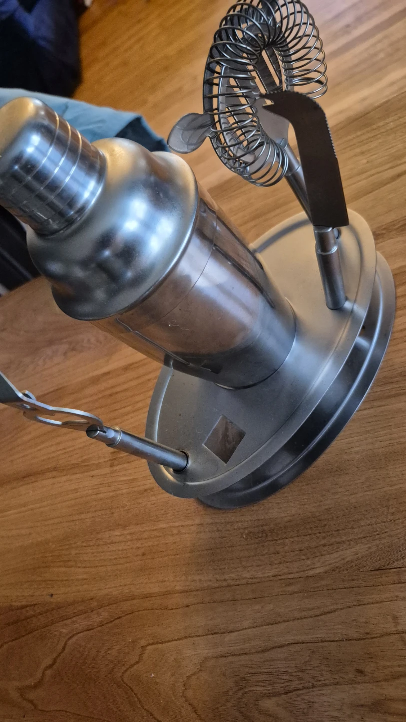 Stainless Steel Cocktail Shaker Set with Stand - photo 3