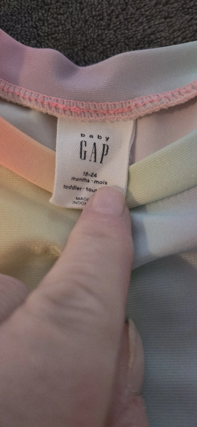 Baby GAP Rainbow Rash Guard Swimsuit Set - Toddler 18-24 Months - photo 2