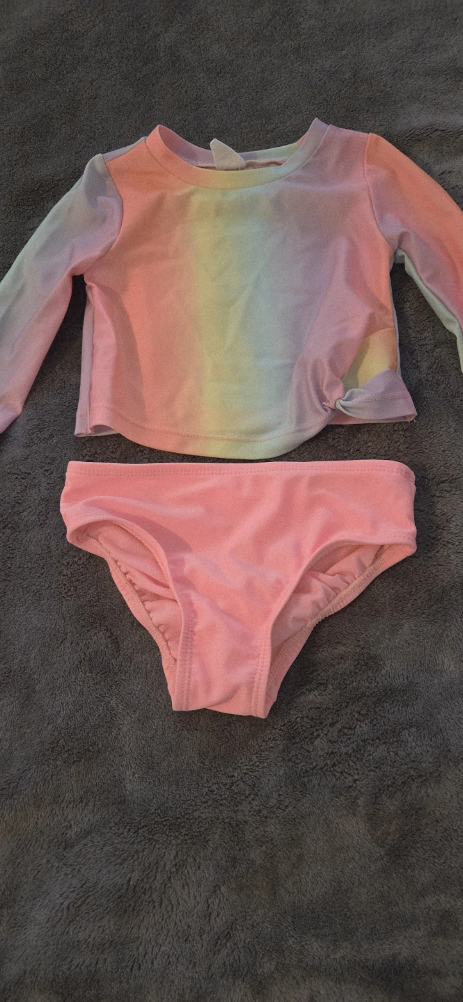 Baby GAP Rainbow Rash Guard Swimsuit Set - Toddler 18-24 Months - photo 3