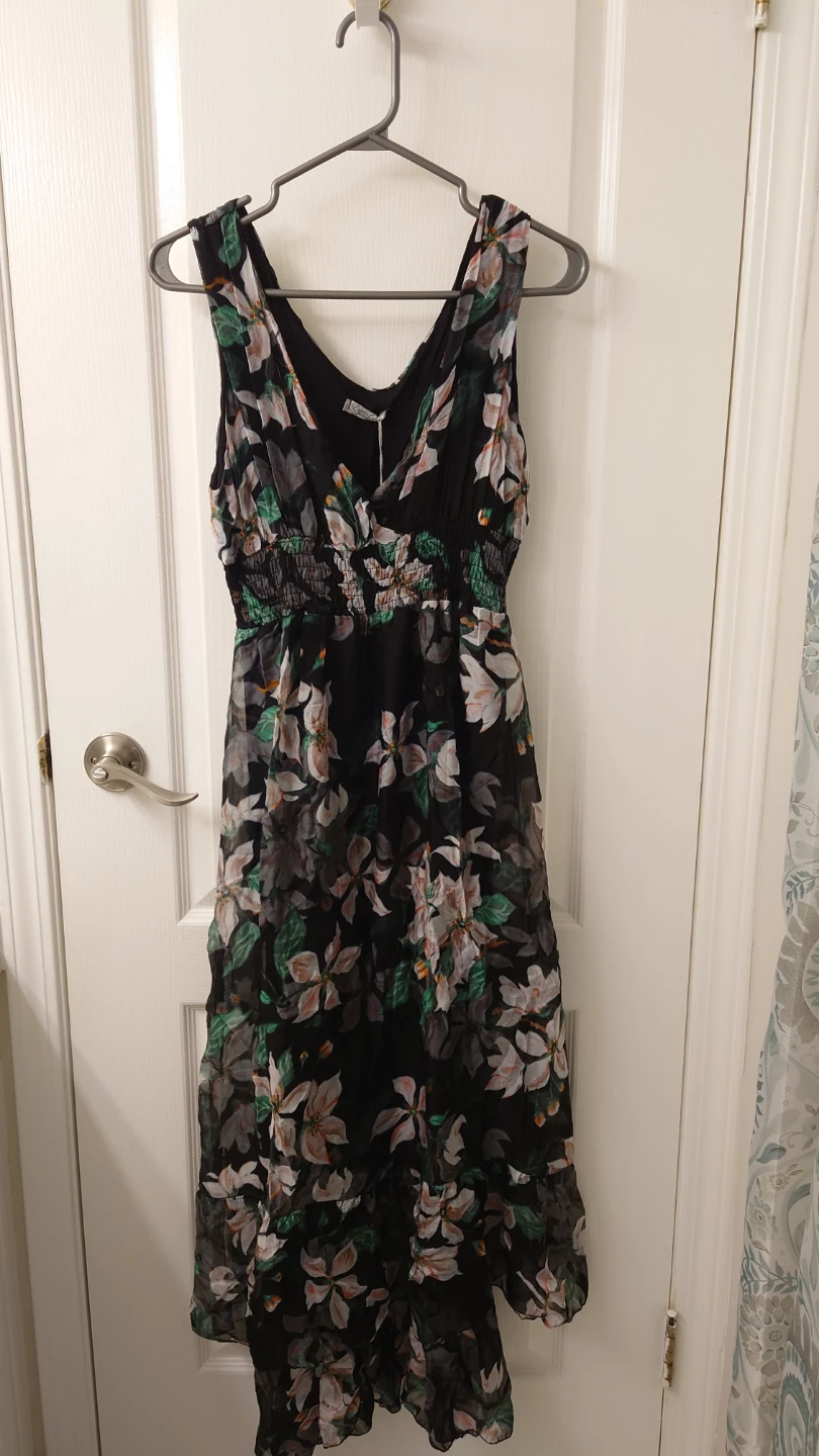 Black Floral Maxi Dress