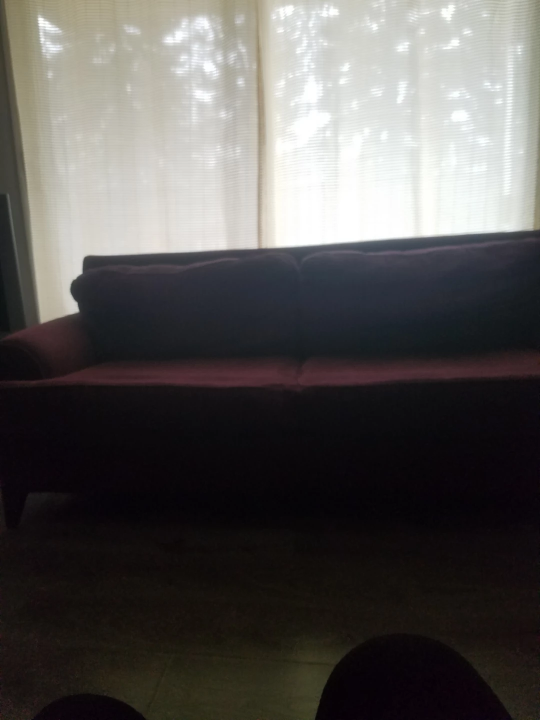 Burgundy Sofa - photo 3