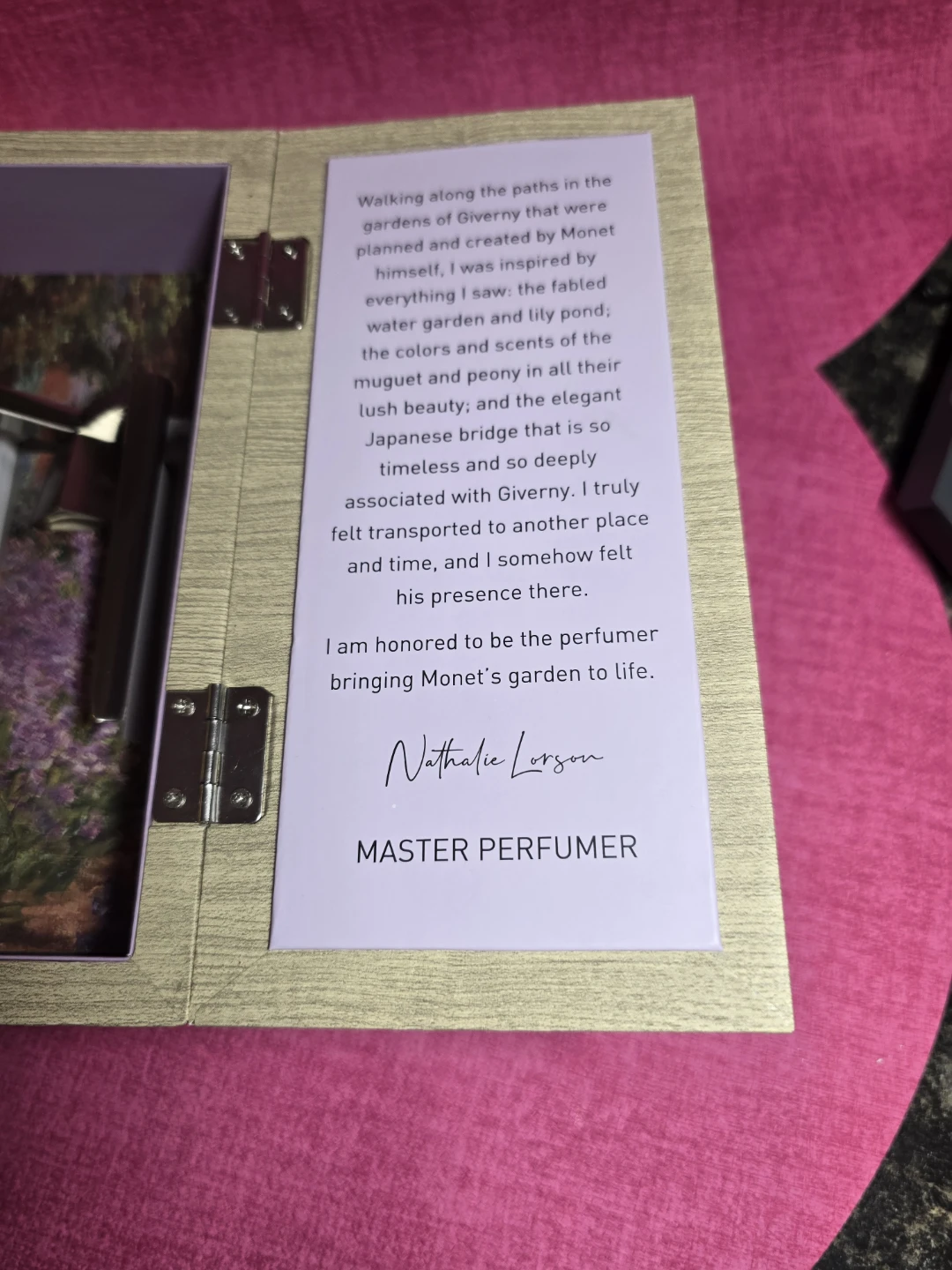 Monet's Palette Perfume by Master Perfumer Nathalie Lorson - photo 4