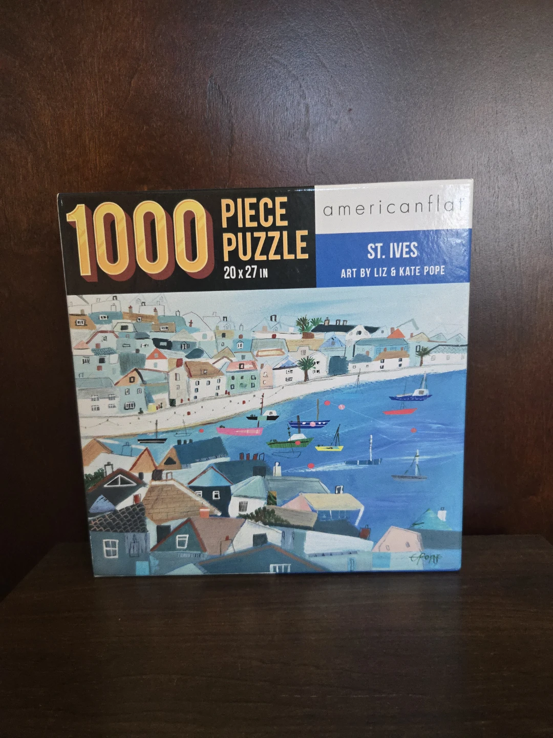 American Flat 1000 Piece Puzzle - St. Ives by Liz & Kate Pope